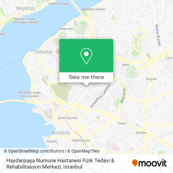 Haydarpaşa Numune Hastanesi Fizik Tedavi & Rehabilitasyon Merkezi map