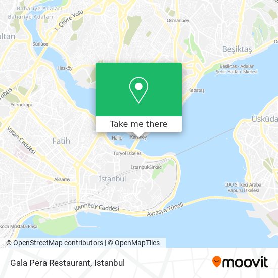 how to get to gala pera restaurant in istanbul by bus metro train tram cable car or ferry