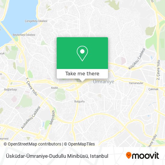 Üsküdar-Ümraniye-Dudullu Minibüsü map