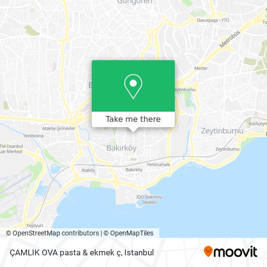ÇAMLIK OVA pasta & ekmek ç map