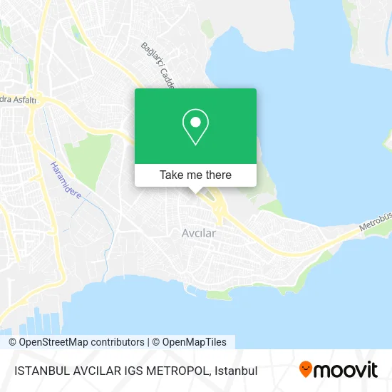 ISTANBUL AVCILAR IGS METROPOL map