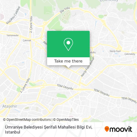 Ümraniye Belediyesi Şerifali Mahallesi Bilgi Evi map