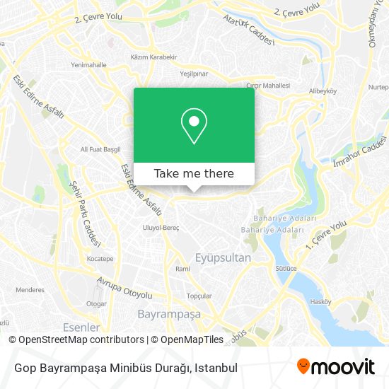 Gop Bayrampaşa Minibüs Durağı map