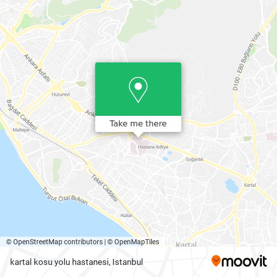 kartal kosu yolu hastanesi map