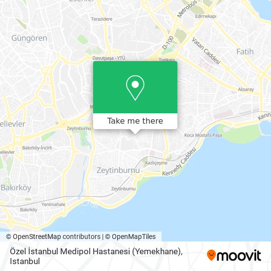 Özel İstanbul Medipol Hastanesi (Yemekhane) map