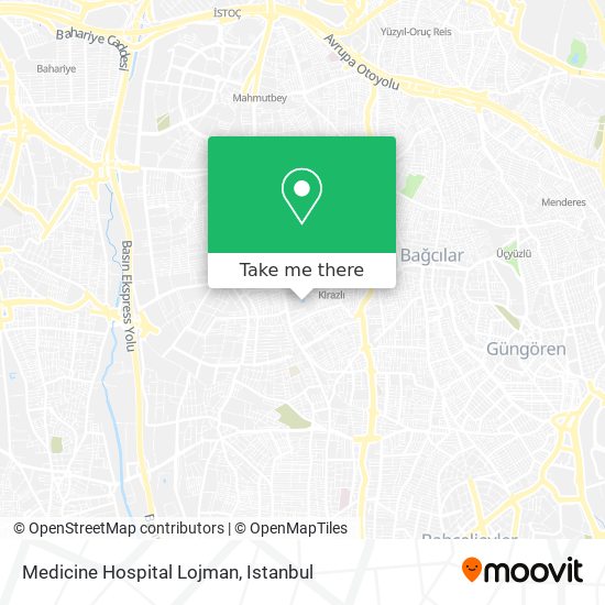 Medicine Hospital Lojman map