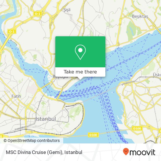 MSC Divina Cruise (Gemi) map