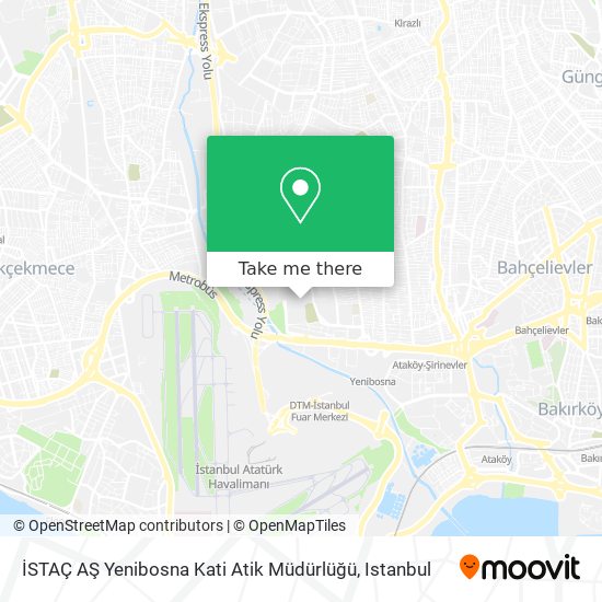 İSTAÇ AŞ Yenibosna Kati Atik Müdürlüğü map