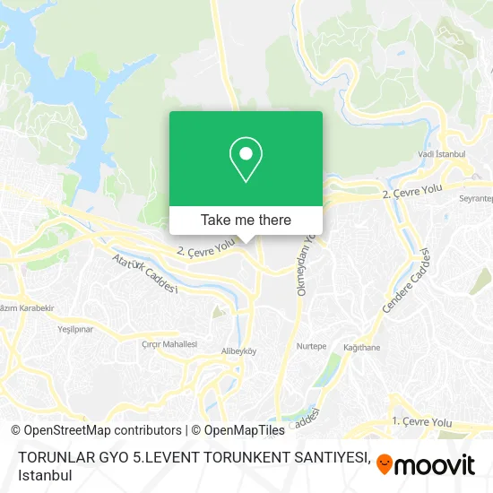 TORUNLAR GYO 5.LEVENT TORUNKENT SANTIYESI map