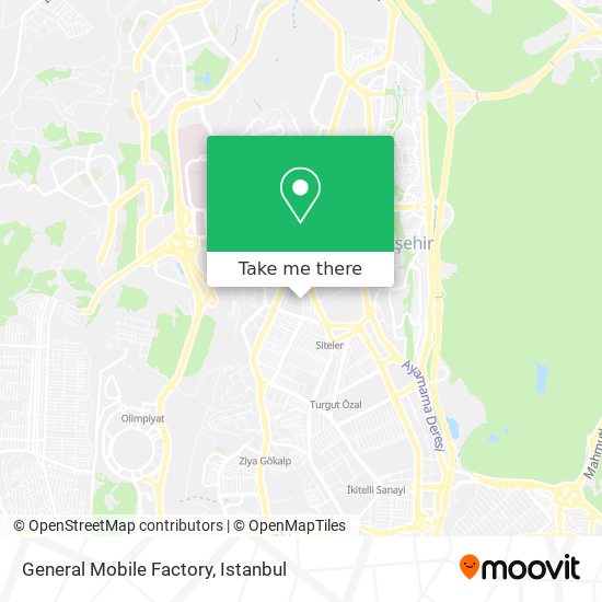 how to get to general mobile factory in basaksehir by bus cable car or metro