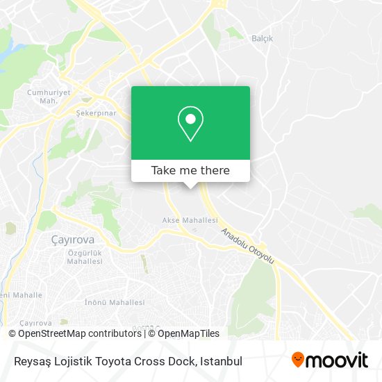 Reysaş Lojistik Toyota Cross Dock map