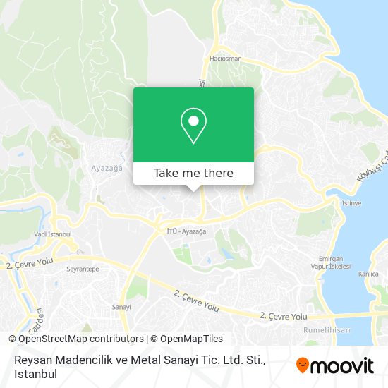 Reysan Madencilik ve Metal Sanayi Tic. Ltd. Sti. map