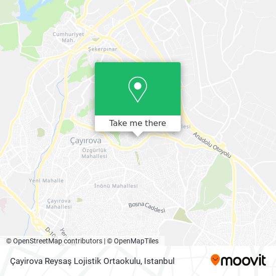 Çayirova Reysaş Lojistik Ortaokulu map