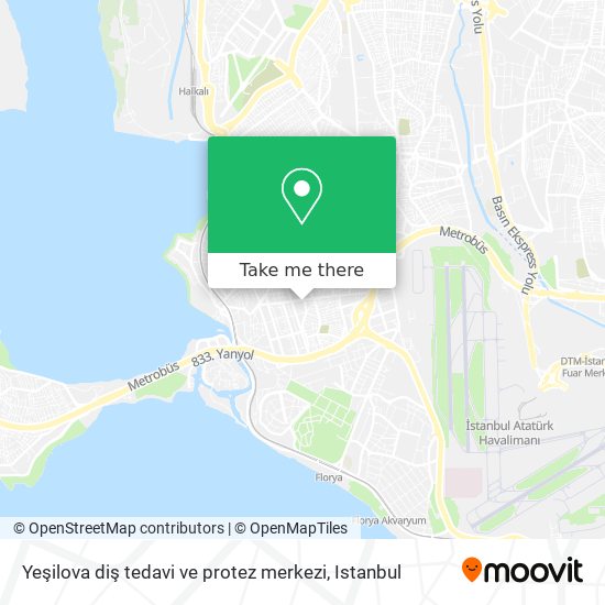 Yeşilova diş tedavi ve protez merkezi map