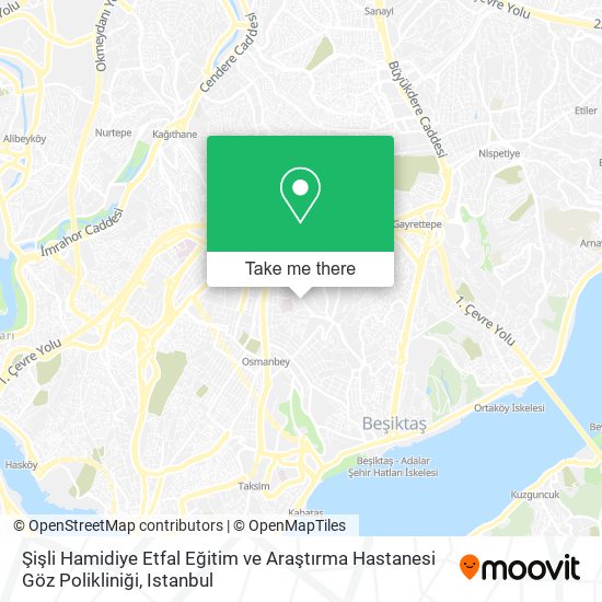 Şişli Hamidiye Etfal Eğitim ve Araştırma Hastanesi Göz Polikliniği map