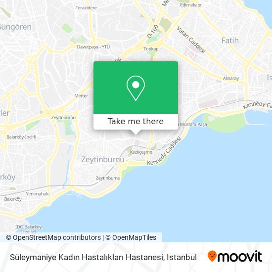 Süleymaniye Kadın Hastalıkları Hastanesi map