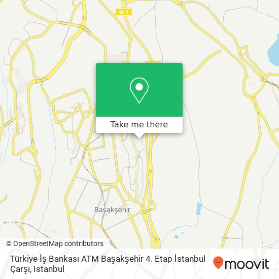 Türkiye İş Bankası ATM Başakşehir 4. Etap İstanbul Çarşı map