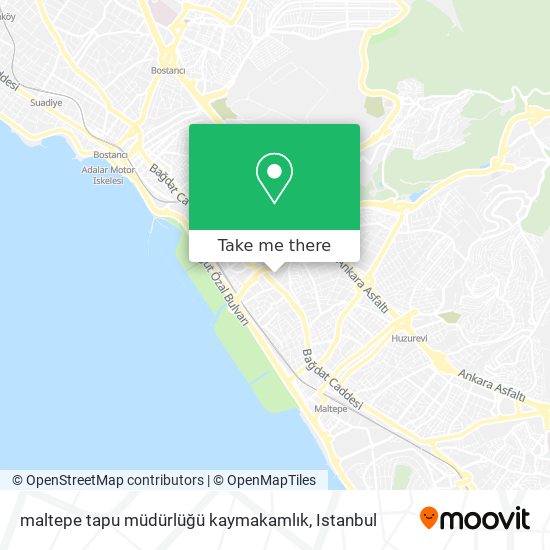 maltepe tapu müdürlüğü kaymakamlık map