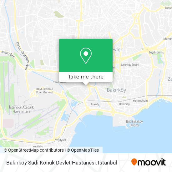 Bakırköy Sadi Konuk Devlet Hastanesi map