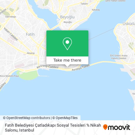 Fatih Belediyesi Çatladıkapı Sosyal Tesisleri % Nikah Salonu map