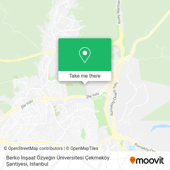 Berko İnşaat Özyeğin Üniversitesi Çekmeköy Şantiyesi map