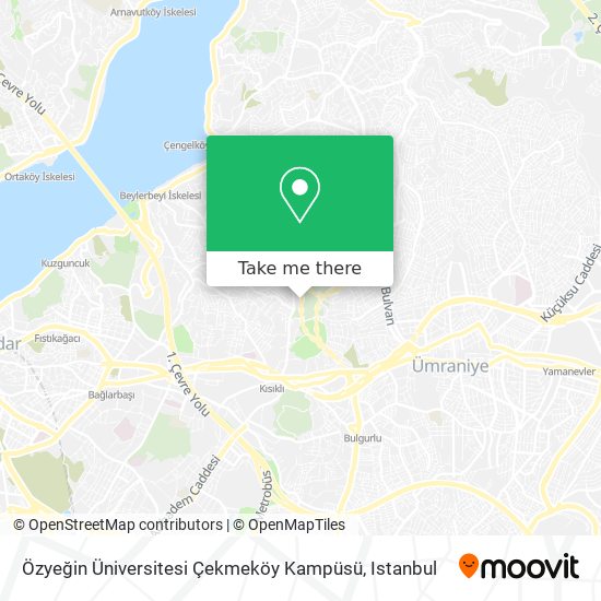 Özyeğin Üniversitesi Çekmeköy Kampüsü map