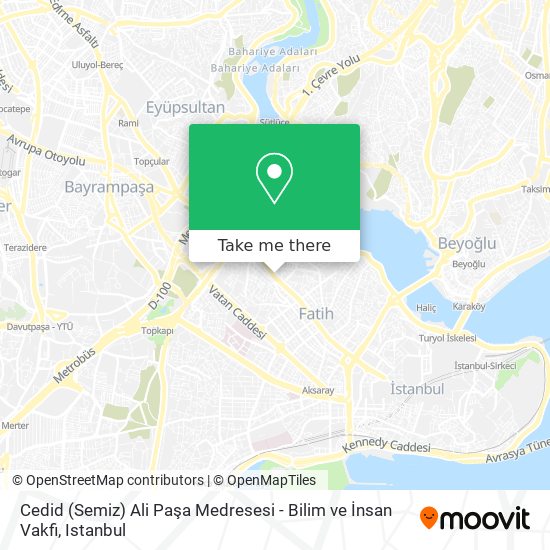 Cedid (Semiz) Ali Paşa Medresesi - Bilim ve İnsan Vakfi map