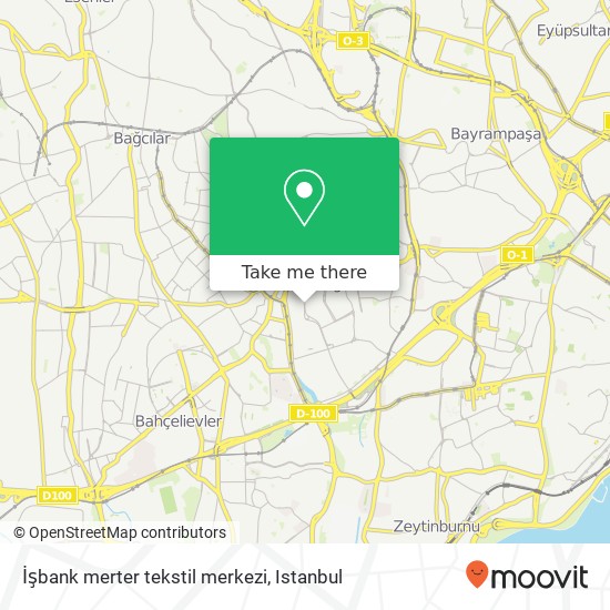 İşbank merter tekstil merkezi map