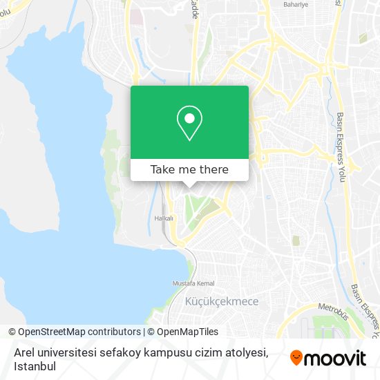 Arel universitesi sefakoy kampusu cizim atolyesi map