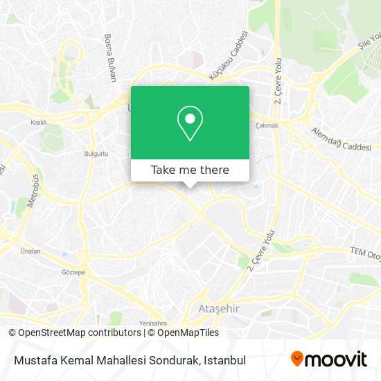 Mustafa Kemal Mahallesi Sondurak map