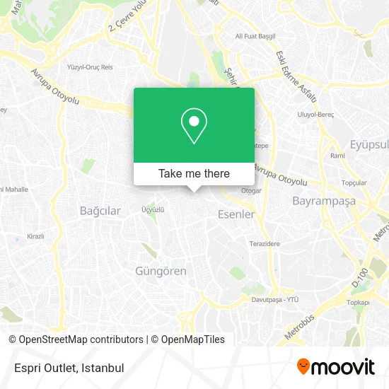 Espri Outlet map