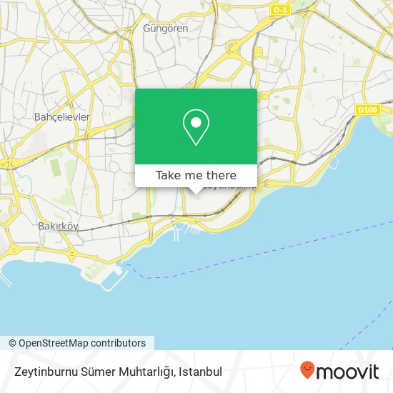 Zeytinburnu Sümer Muhtarlığı map