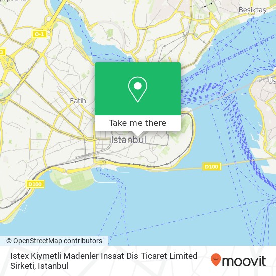 Istex Kiymetli Madenler Insaat Dis Ticaret Limited Sirketi map