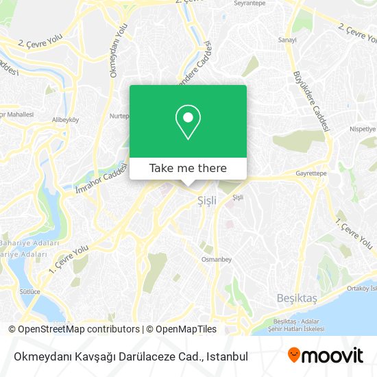 Okmeydanı Kavşağı Darülaceze Cad. map