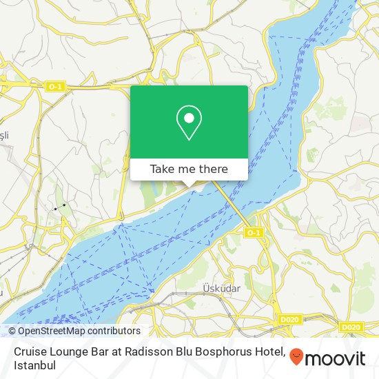 Cruise Lounge Bar at Radisson Blu Bosphorus Hotel map