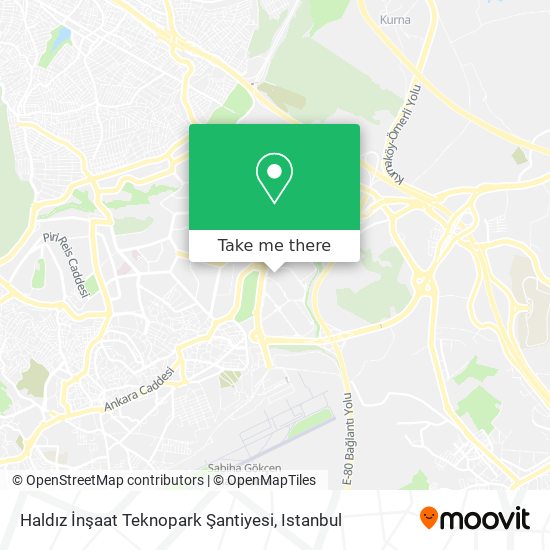 Haldız İnşaat Teknopark Şantiyesi map