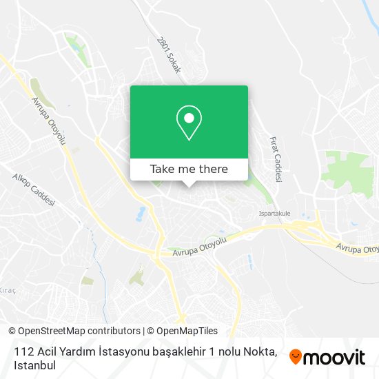 112 Acil Yardım İstasyonu başaklehir 1 nolu Nokta map