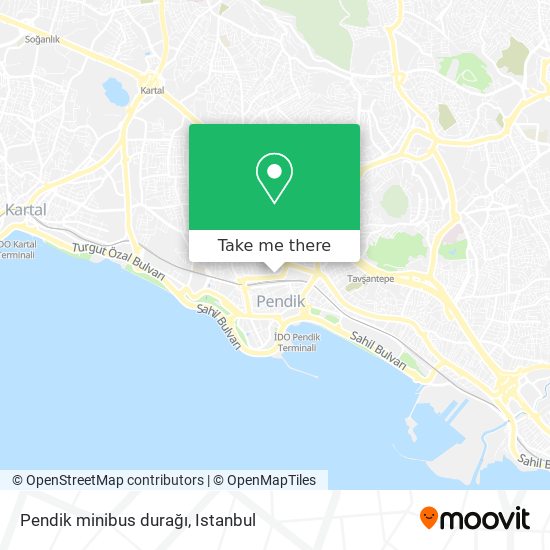 Pendik minibus durağı map