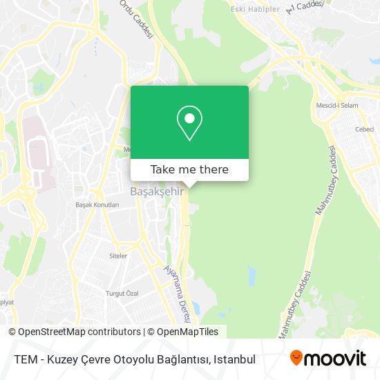 TEM - Kuzey Çevre Otoyolu Bağlantısı map