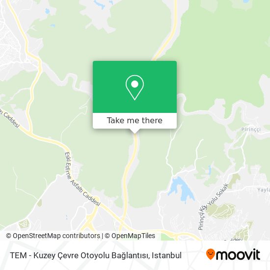 TEM - Kuzey Çevre Otoyolu Bağlantısı map