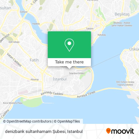 denizbank sultanhamam Şubesi map