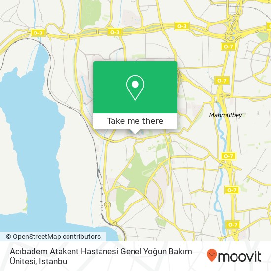 Acıbadem Atakent Hastanesi Genel Yoğun Bakım Ünitesi map