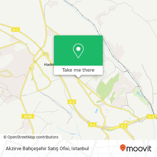 Akzirve Bahçeşehir Satış Ofisi map