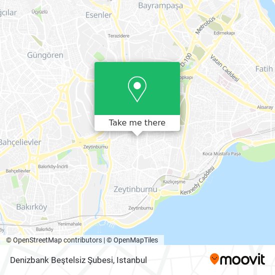 Denizbank Beştelsiz Şubesi map