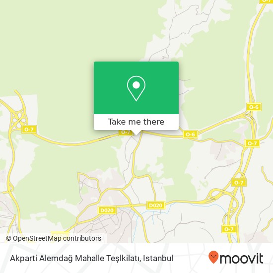 Akparti Alemdağ Mahalle Teşlkilatı map