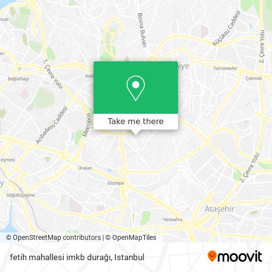 fetih mahallesi imkb durağı map