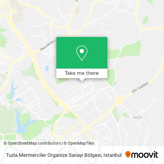 Tuzla Mermerciler Organize Sanayi Bölgesi map