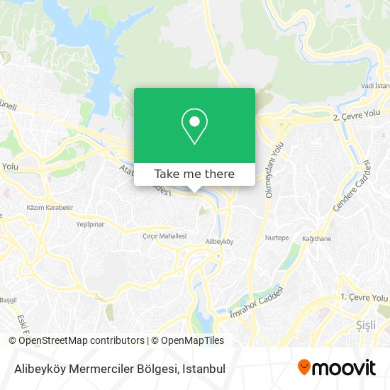 Alibeyköy Mermerciler Bölgesi map