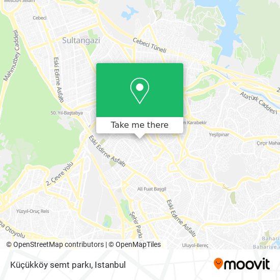 Küçükköy semt parkı map