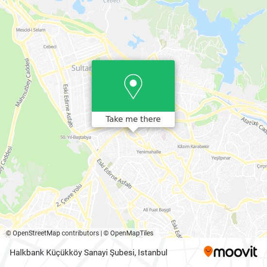 Halkbank Küçükköy Sanayi Şubesi map